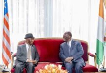 Alassane Ouattara et Joseph Boakai