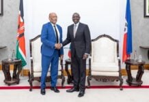 Le Premier ministre haïtien Ariel Henry et le président kényan William Ruto