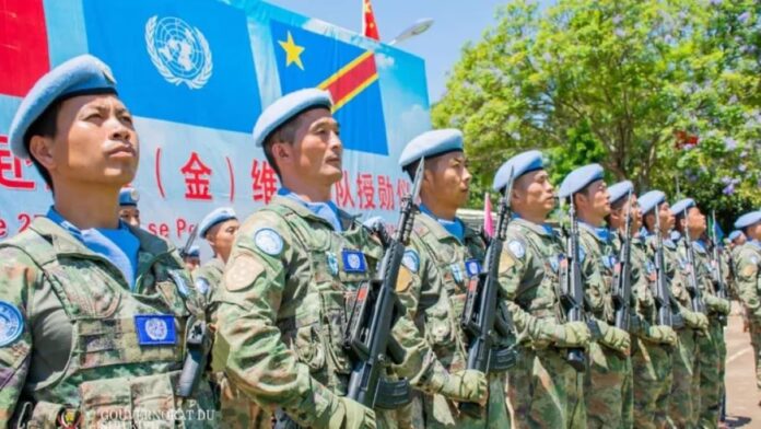 Des Casques bleus chinois en RDC