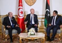 Les présidents d'Algérie, de Tunisie et de libye