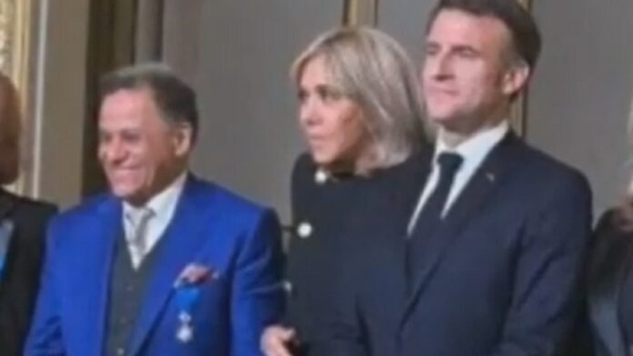 Mehdi Qotbi, Brigitte Macron et Emmanuel Macron