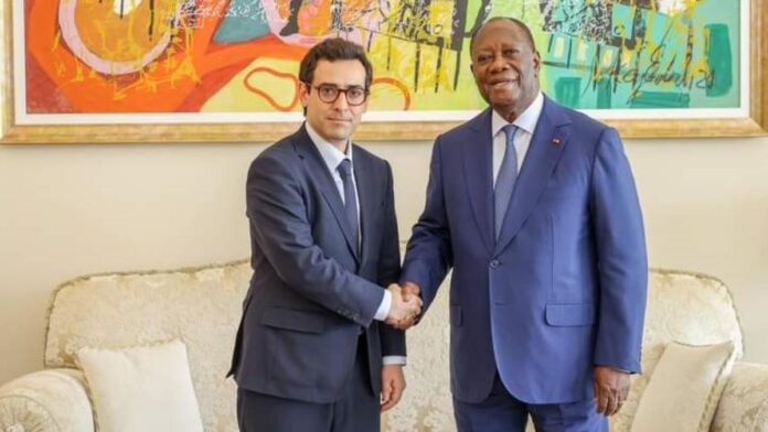 Stéphane Séjourné et Alassane Ouattara