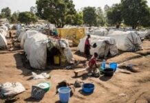 Camp de déplacés en RDC