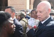 Le Président tunisien, Kais Saied à Sfax