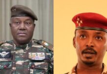 Les Présidents du Niger, Abdourahamane Tiani, et du Tchad, Mahamat Déby