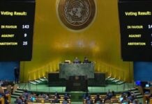 Vote résolution de l'ONU pour l'adhésion de la Palestine
