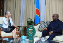 RDC : les États-Unis réaffirment leur engagement pour un règlement pacifique de la crise avec le Rwanda Lucy Tamlyn reçue en audience par le Président Félix Tshisekedi