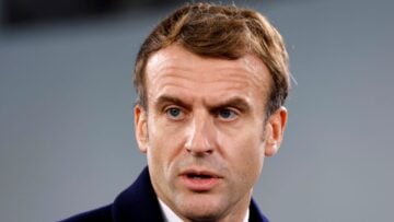 Le Président français, Emmanuel Macron