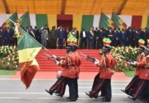défilé militaire à Brazzaville