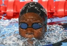 Marine Andet, l’étoile centrafricaine qui brille à Paris La nageuse centrafricaine Marine Andet