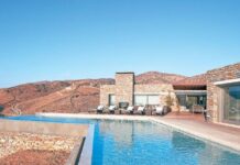 Villa de Lalla Salma sur kl'ile de Kéa