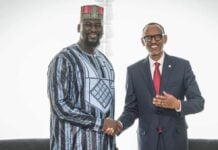 Mamadi Doumbouya et Paul Kagame