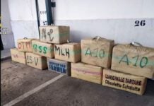 Saisie de drogue par la Garde Civile espagnole @Garde civile