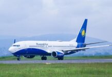 Un avion de la compagnie aérienne RwandAir