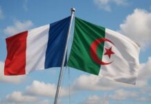 drapeaux français et algérien