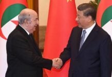 Les Présidents algérien, Abdelmadjid Tebboune, et chinois, Xi Jinping