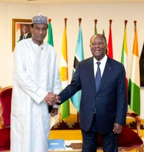 Alassane Ouattara et Ali Mahaman Lamine Zeine