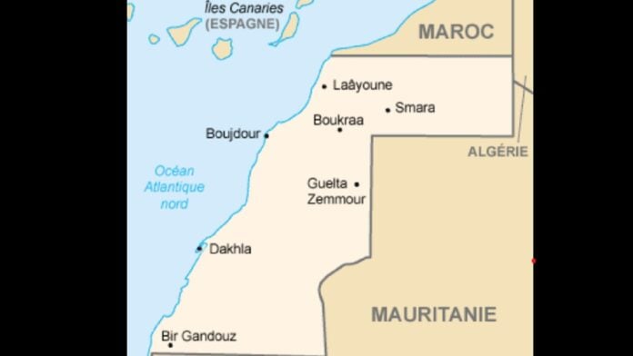 Carte Sahara occidental Boujdour Carte Sahara occidental Boujdour