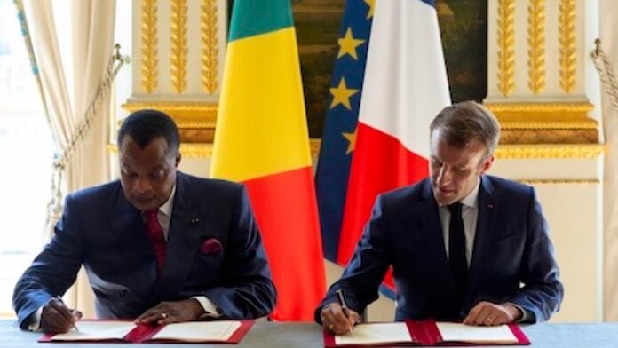 Le Président du Congo, Denis Sassou-N’guesso, en visite à l’Elysée