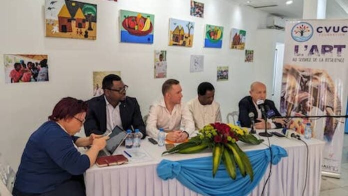 inauguration de l'exposition organisée par la CVUC Foundation