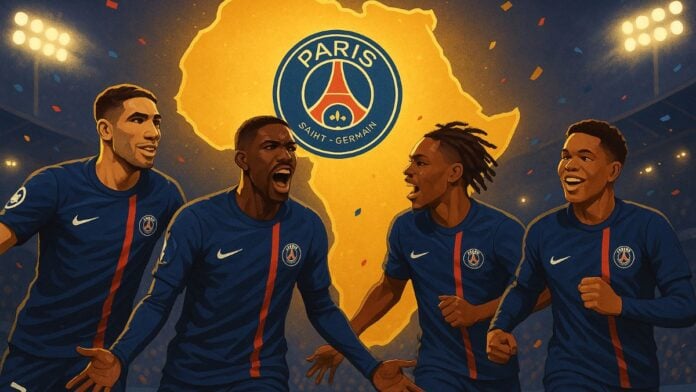 L'Afrique avec le PSG Illustration L'Afrique avec le PSG