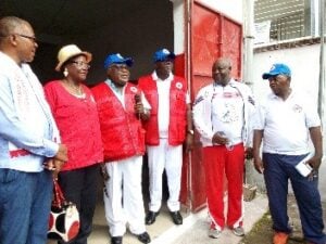 Les présidents départementaux Dr Vincent Kouo Ngamby et Madame Dipende Cécile Emilienne