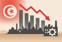 Tunisie baisse de la croissance