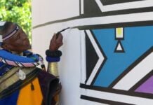 Esther Mahlangu art Ndebele