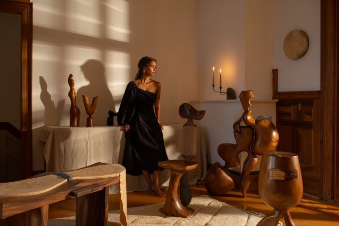 Kim Mupangilaï dans son atelier