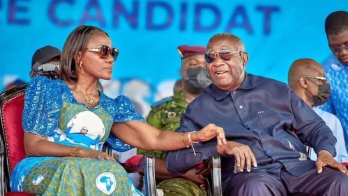 Nady Bamba aux côtés de son époux Nady Bamba aux côtés de son époux