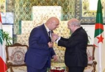Joseph Aoun et Abdelmadjid Tebboune