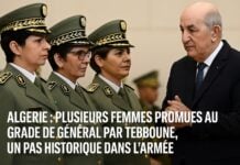 Illustration IA Tebboune et femmes générales