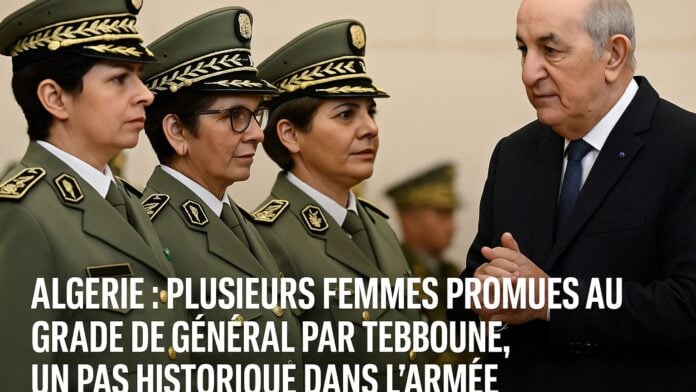 Illustration IA Tebboune et femmes générales Illustration IA Tebboune et femmes générales