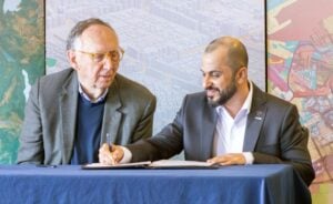 Jack Dangermond, Esri and Hasan Al Hosani, Space42