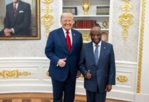 Les présidents Trump et Boakai