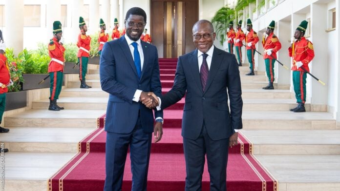 Patrice Talon et Bassirou Diomaye Faye Patrice Talon et Bassirou Diomaye Faye