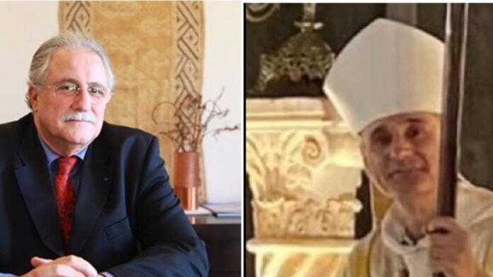 Chems-eddine Hafiz, recteur de la Grande Mosquée de Paris, et le cardinal Jean-Paul Vesco, archevêque d'Alger