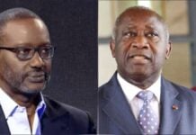 Tidjane Thiam et Laurent Gbagbo