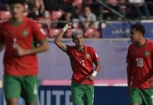 Le maroc célèbre sa victoire face à l'Espagne