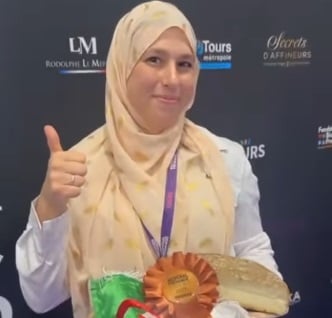 Liticia Sellah meilleure fromagère d'Algérie