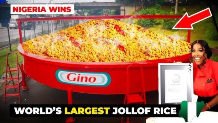Record du plus grand riz jollof Record du plus grand riz jollof