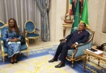 La Banque africaine de développement renforce son partenariat avec le Congo en vue des Assemblées annuelles 2026 Denis Sassou Nguesso, président de la République du Congo, et Marie-Laure Akin-Olugbade