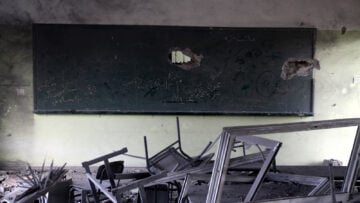 Ecole en zone de guerre