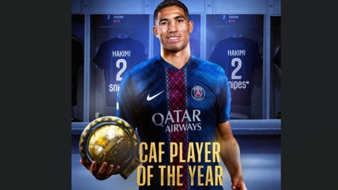 Hakimi joueur africain de l'année