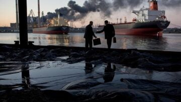 Illustration face sombre du pétrole