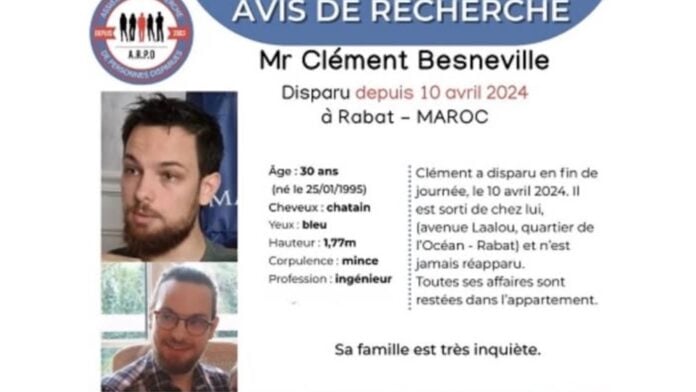Avis de recherche Clément Besneville