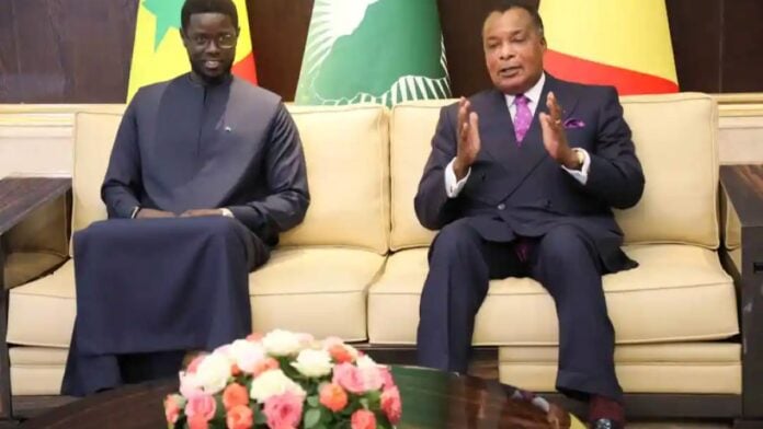 Bassirou Diomaye Faye et Denis Sassou Nguesso