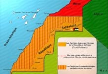 Sahara occidental : négociations en Espagne, plan marocain et rôle central de l’Algérie République-Sahraouie-Démocratique carte wikipedia