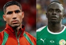 Entre le sacre du Maroc et l’honneur du Sénégal : Le duel moral entre Hakimi et Sadio Mané Hakimi et Mané