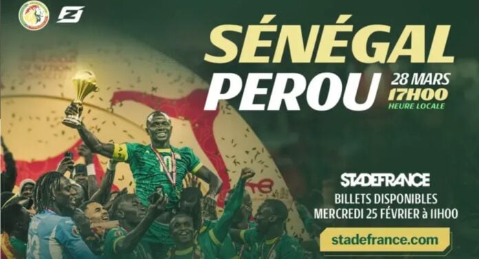 Sénégal Pérou au Stade de France